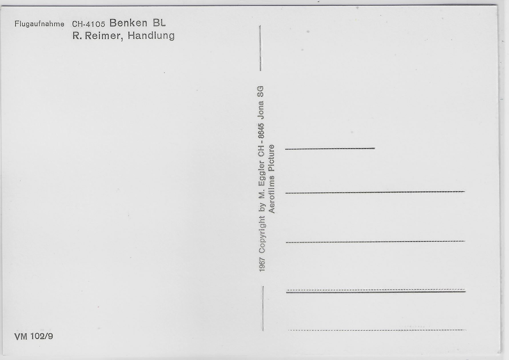 Cartoline postali: Flugaufnahme Benken BL – Antico da Ettingen venduto da Kartenplanet 1