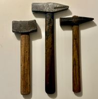 DREI HAMMER, ANTIK, ARMIERUNG, VINTAGE, HANDGESCHMIEDET