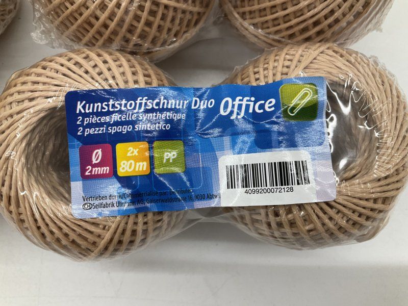 Kordeln & Faden: 8 Rollen Packschnur PP à 80m – Neu und originalverpackt aus Kehrsatz von lar_fsw9 1