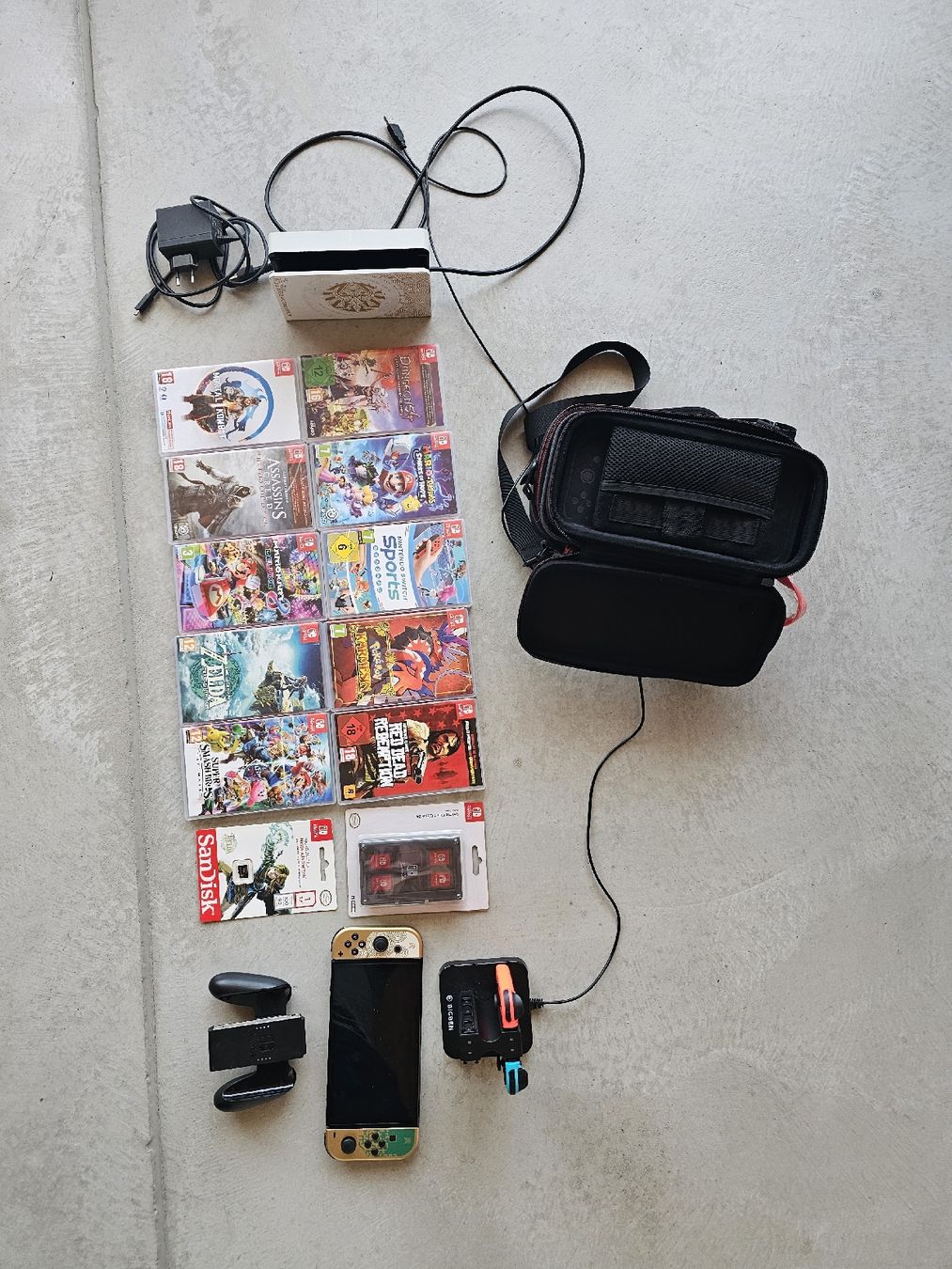 Nintendo Konsolen: Nintendo Switch OLED Bundle: Spiele, Zubehör, 1TB Speicher! – Neu (gemäss Beschreibung) aus Weggis von Sterku