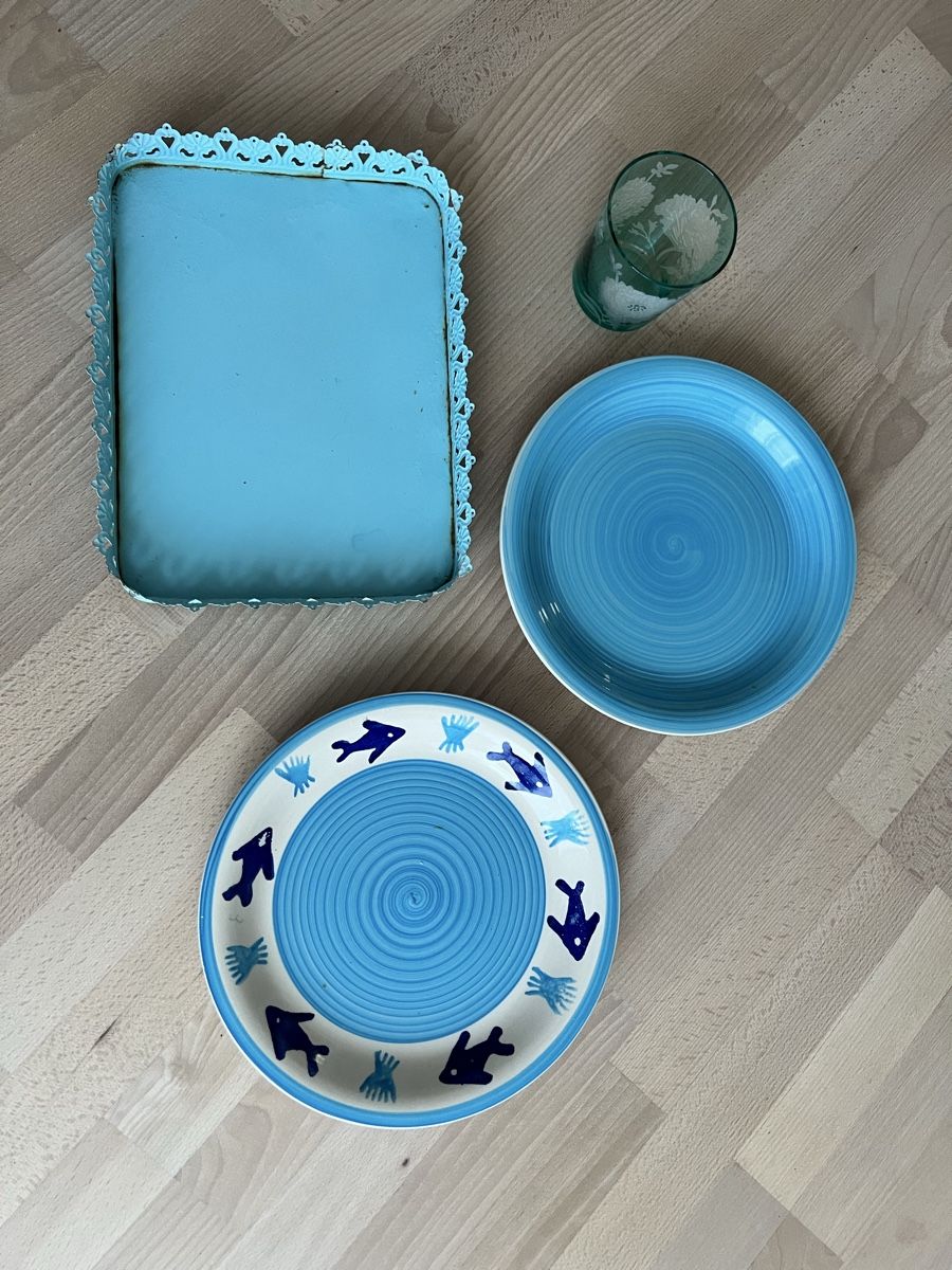 Set di piatti: Sommerdeko türkis – Usato da Winterthur venduto da Dasomesi 1