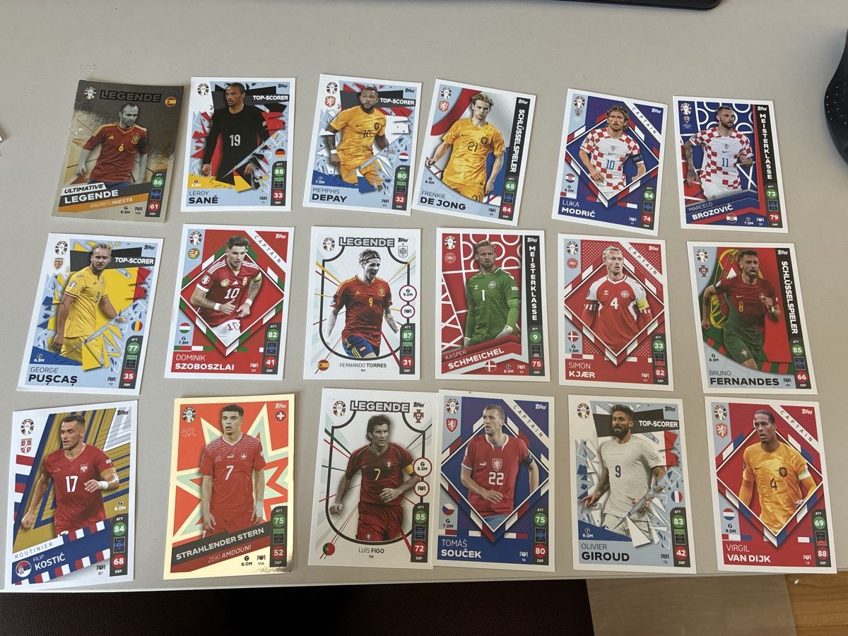 Topps Carte collezionabili: 18 Topps Euro2024 UEFA  – Nuovo (secondo la descrizione) da Deitingen venduto da roc_56nh