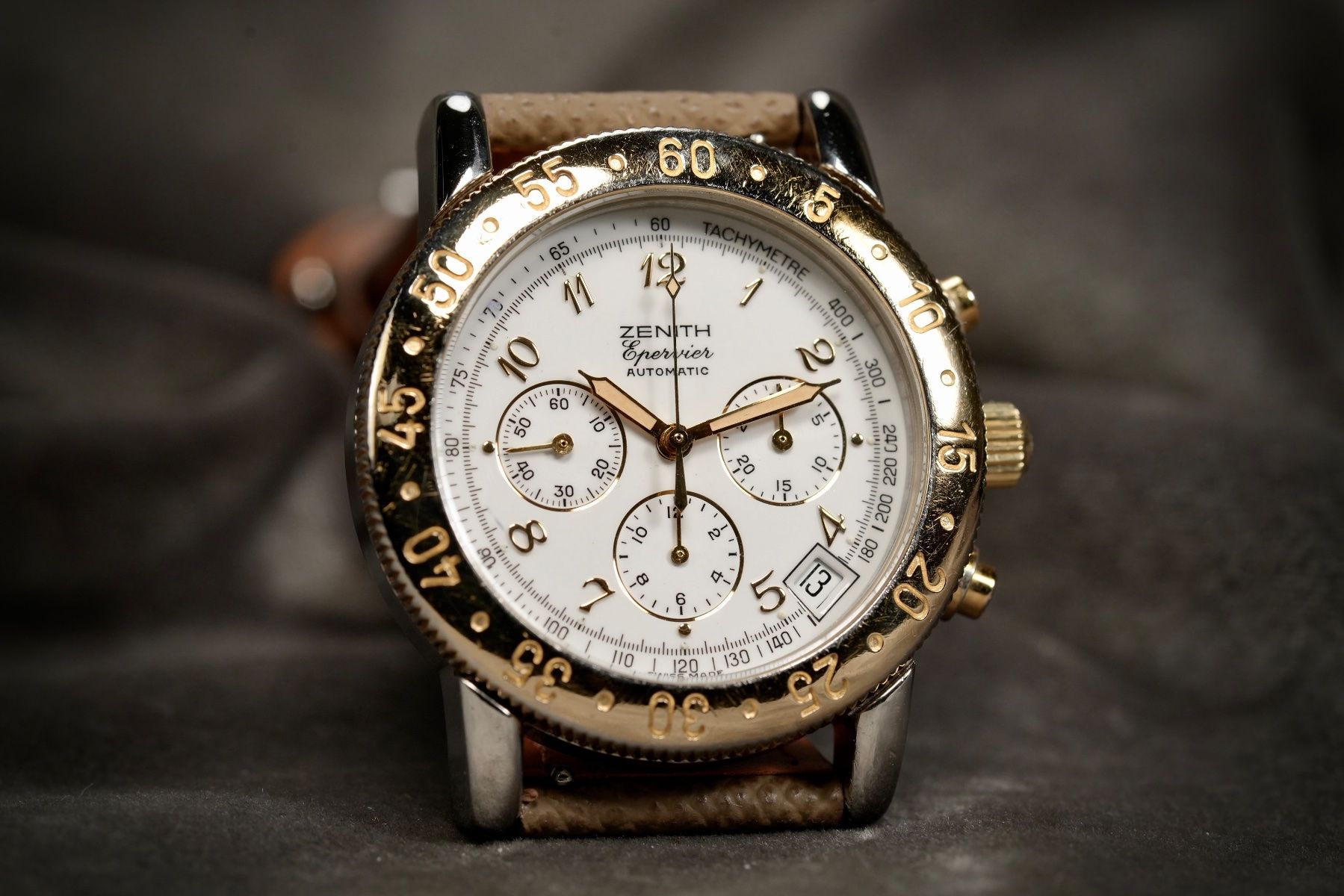 Zenith Montres: Zenith - El Primero Epervier Ref 19.0130.400 Original 1988 – D'occasion à Morcote par chronoservice 2