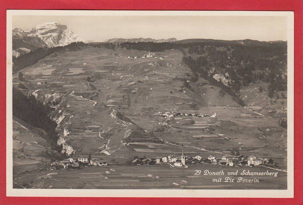 Cartes postales: DONATH UND SCHAMSERBERG MIT PIZ BEVERIN – D'occasion à Grüningen par Kartenlaube