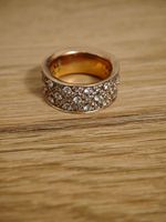 Esprit Damenring, Roségold mit Strass, Grösse 17. 💍