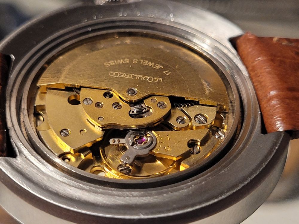Cadran De Montre Jaeger-LeCoultre Vintage Bi-color Argenté – Occasion – à Identifier