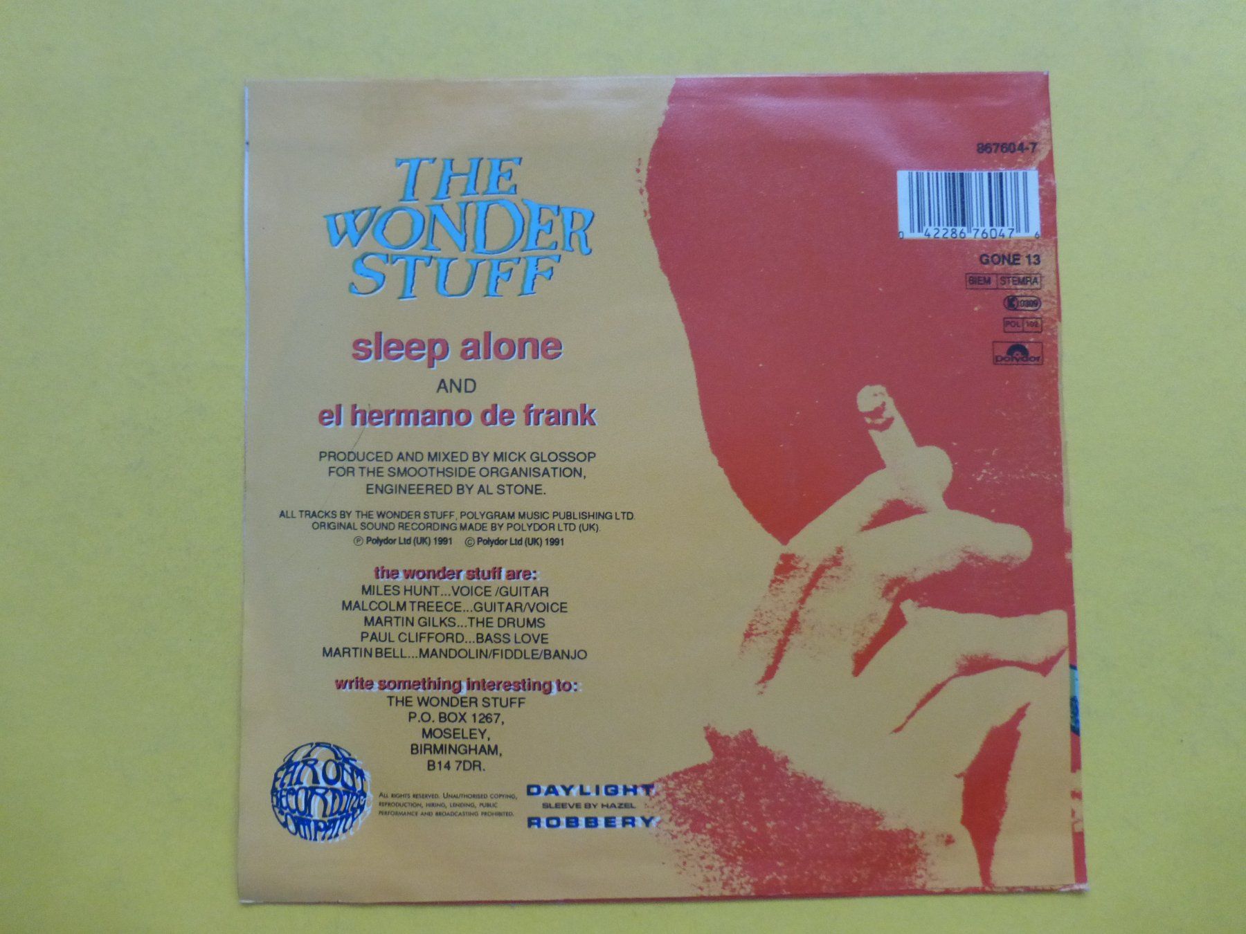 Schallplatten: The Wonder Stuff – Sleep Alone – Gebraucht aus Zürich von Swiss57 1
