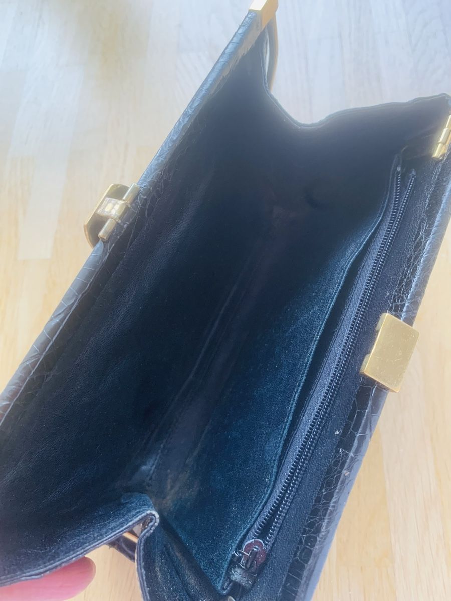 Taschen für Damen: Elegante schwarze Clutch Vintage – Gebraucht aus Zürich von MK124 4