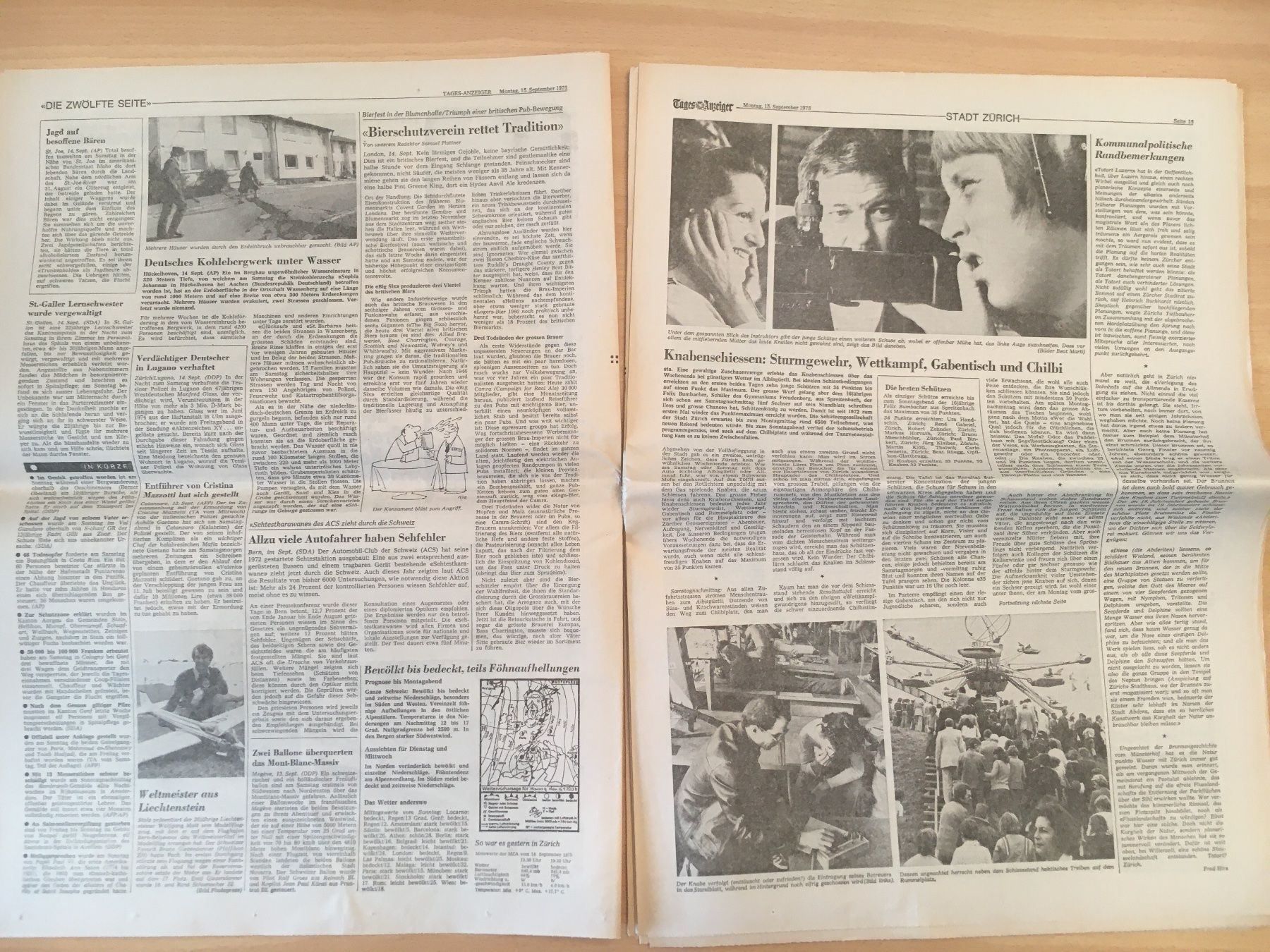 Zeitschriften & Magazine: Tagesanzeiger vom 15. September 1975 – Gebraucht aus Luzern von Jiggy_8898 4