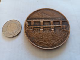 Médaille Usine de Lavey 1946-1950 Ville de Lausanne barrage 