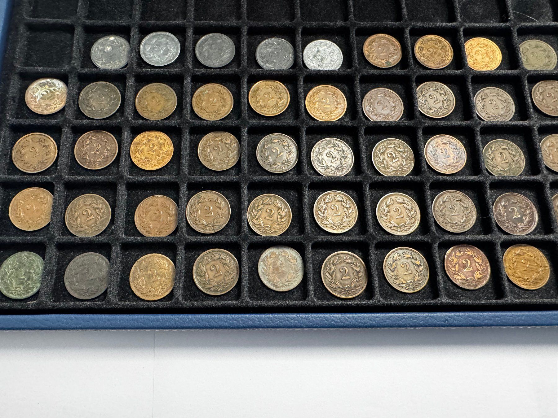 Tutti le monete: 2 Rappen Serie 1850 bis 1946 – Usato da Reitnau venduto da tb-muenzen 7