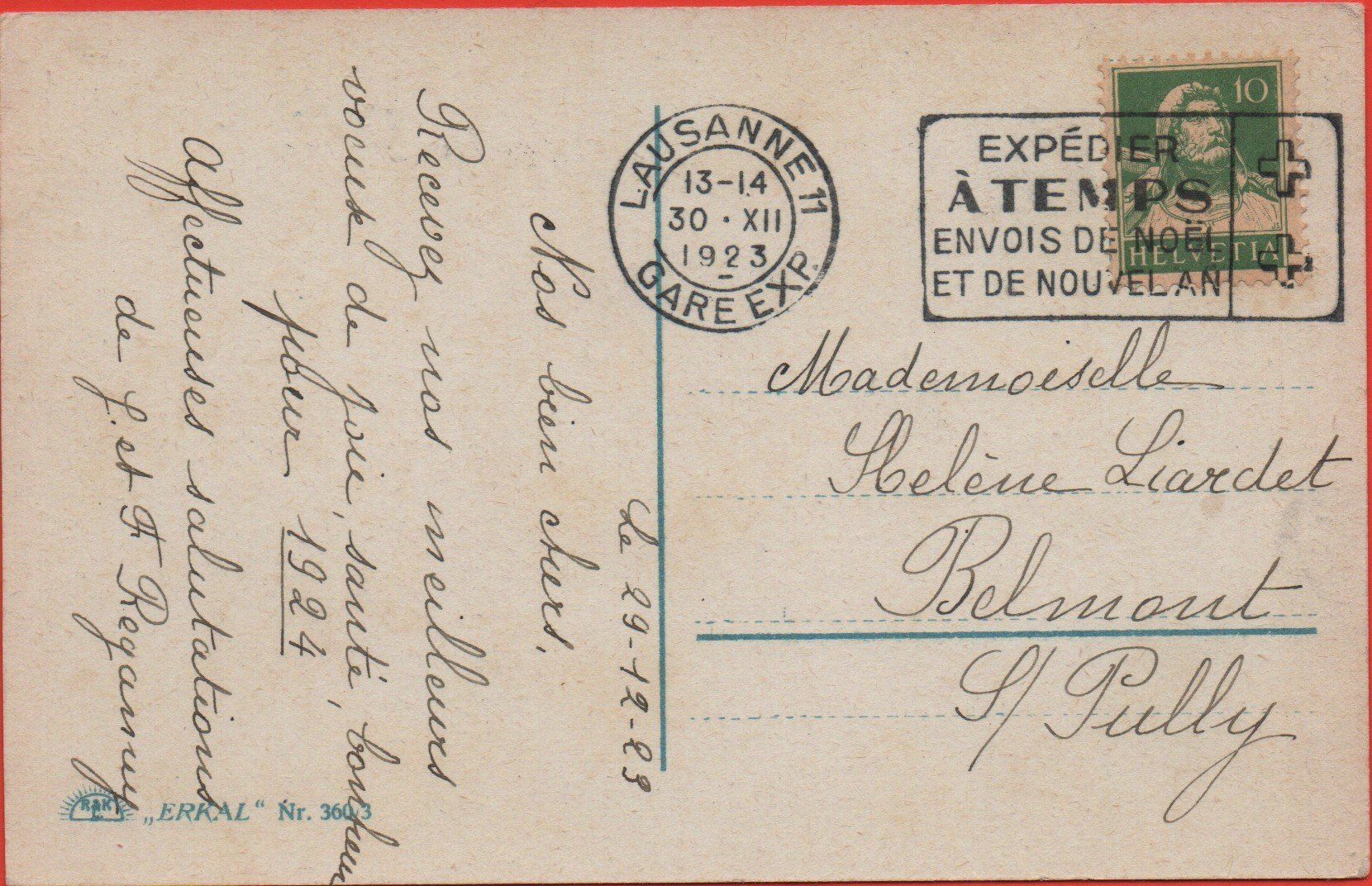 Cartoline postali: AK NEUJAHR Bonne Année – Usato da Jona venduto da philajona 1