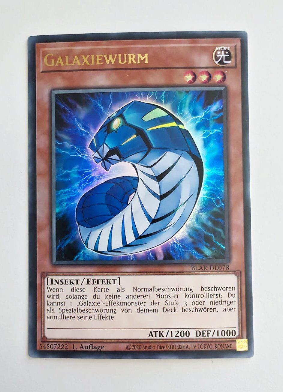 Yugioh Carte collezionabili: Galaxiewurm - Yu-Gi-Oh! TCG – Usato da Zürich venduto da Zetto