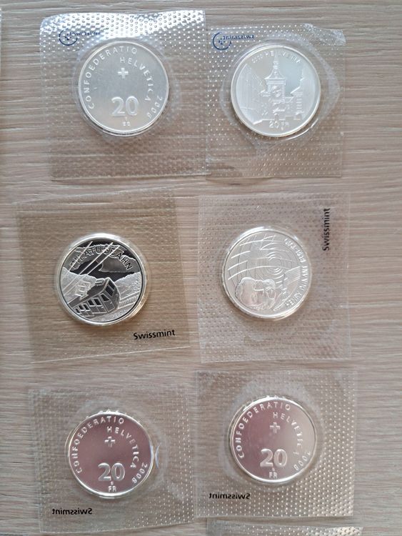 20 Fr. Gedenkmünze 20 Stück 2001