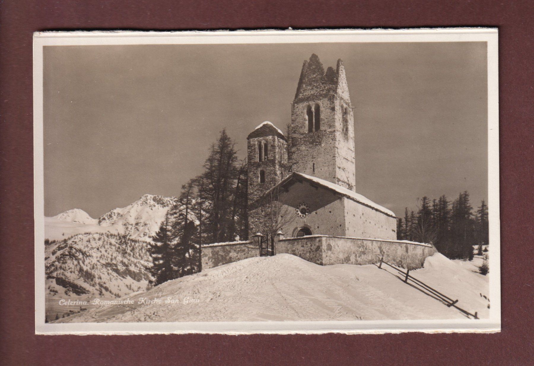 Cartoline postali: CELERINA - Kirche San Gian – Usato da Pully venduto da nicecards-shop