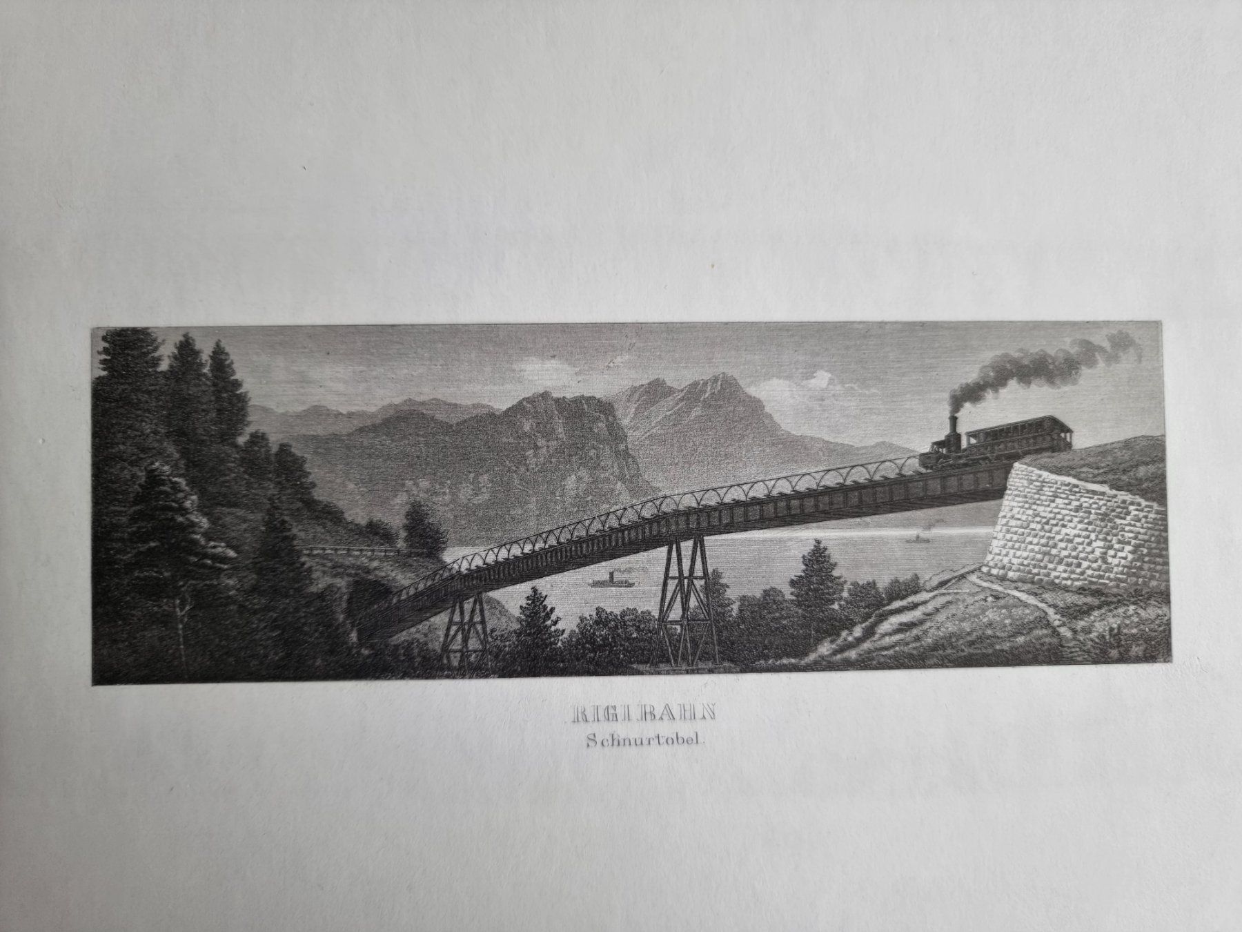 Incisioni: RIGIBAHN AQUATINTA – Usato da Gersau venduto da grafik-kunst 1