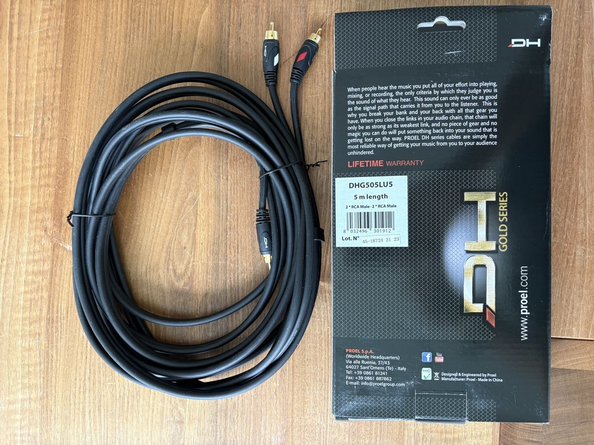 Cavi: 2 x Proel DieHard Cinch Kabel 5m Studiokabel – Nuovo (secondo la descrizione) da Wädenswil venduto da Hamster0510 2