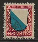 1920  10  Rp. Pro Juventute ZUERICH, gestempelt