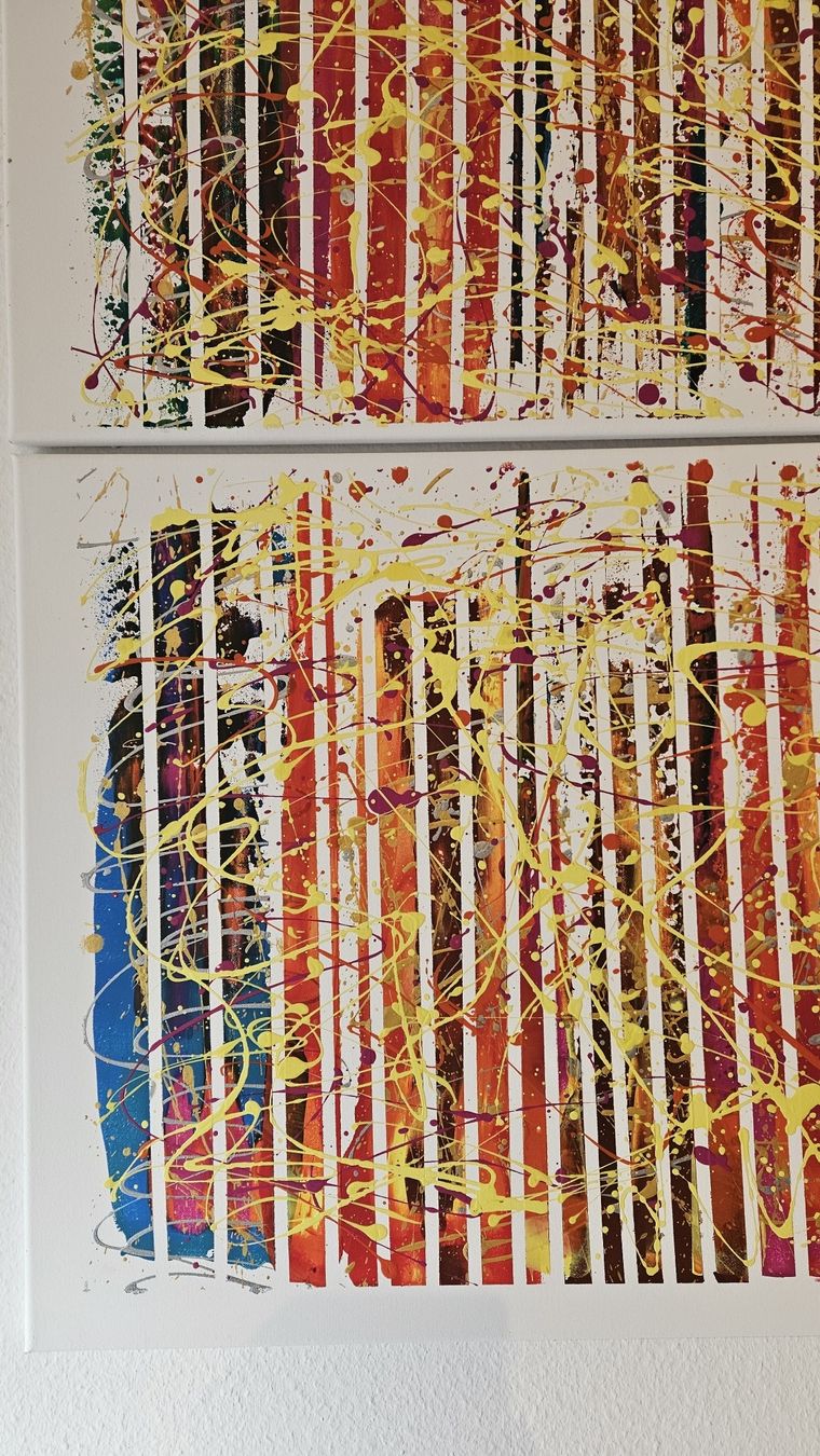 Dipinti: Tableaux d'art moderne, ensemble de deux pièces, neuf. – Nuovo (secondo la descrizione) da Le Locle venduto da fab_c9hh 6