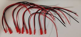 5 Paar   JST SYP 2-Pin Kabel mit Kupplung & Stecker 20 cm
