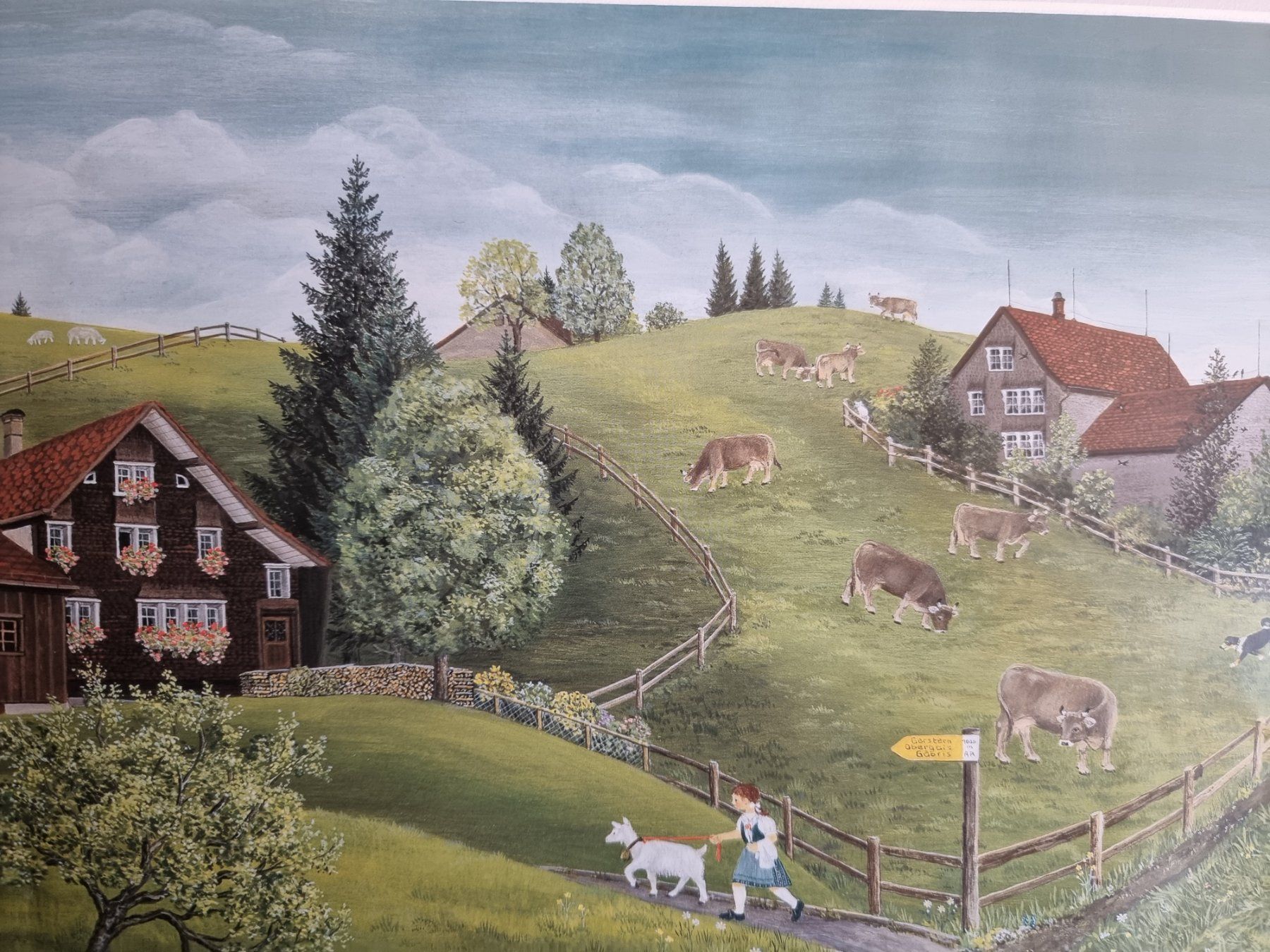 Foto & Immagini: FLÖCKLI DAS GEISSLEIN BILD VON LILLY LANGENEGGER – Usato da Gersau venduto da grafik-kunst 2