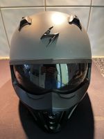 Motorradhelm Scorpion matt grau Grösse L guter Zustand