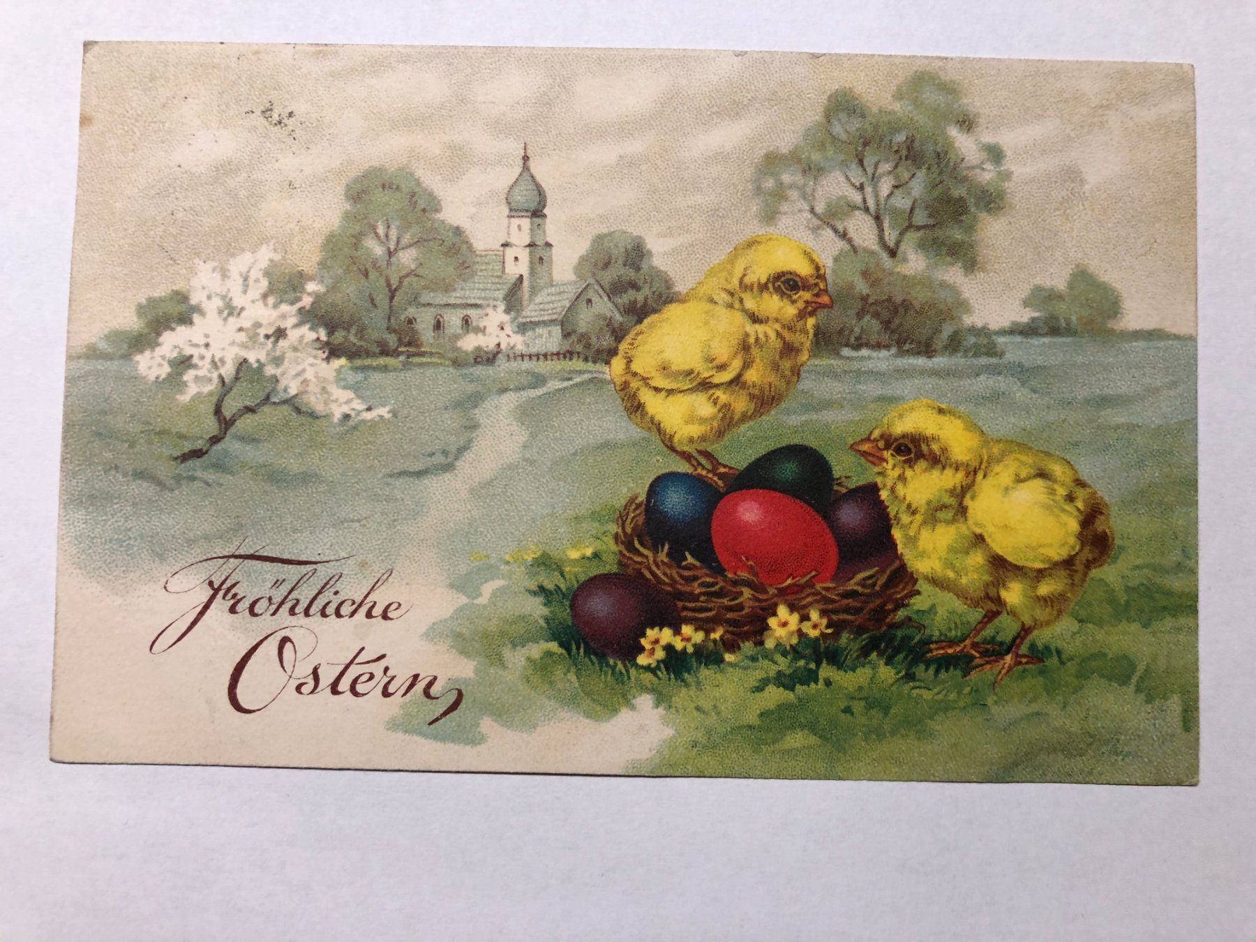 Cartoline postali: Fröhliche Ostern  1928 – Usato da Pfäffikon ZH venduto da Waltoversand
