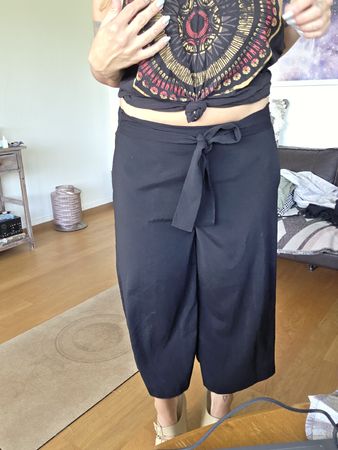Leichte Stoffhose Damen Sommer Gr.M Schwarz  lufti