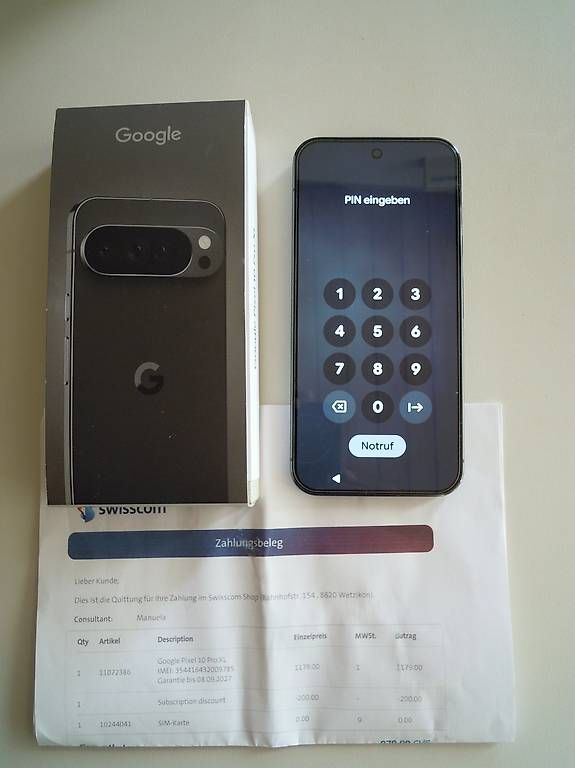 Telefoni cellulari / Smartphones: Google Pixel 10 Pro XL – Usato da Laupersdorf venduto da Naras