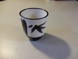 Tasse Keramik mit Bambusmuster guter Zustand