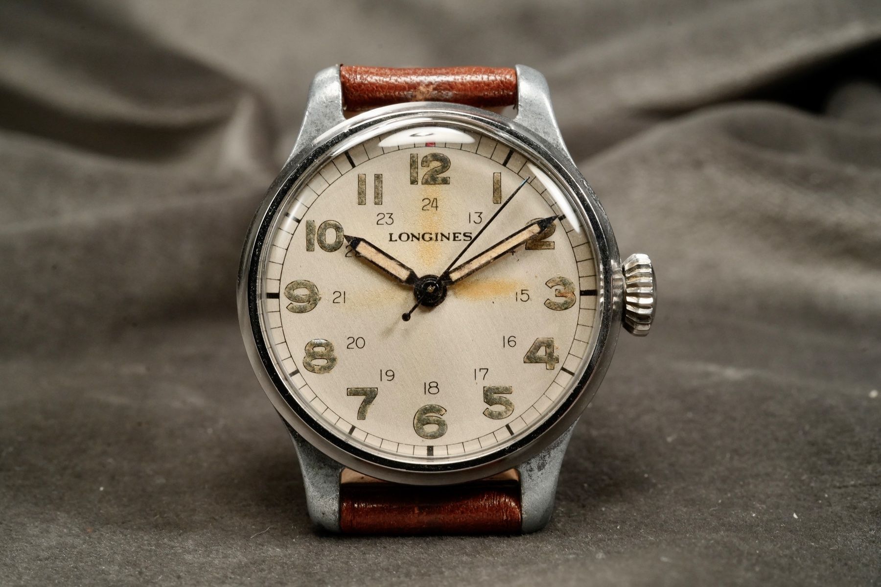 Longines Orologi: Longines - Pilot Original 1942 WWII Ref. 22260 Watch – Usato da Morcote venduto da chronoservice 1