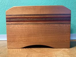 Briefhalter  Serviettenhalter  Kirschbaum Nuss Padauk Holz