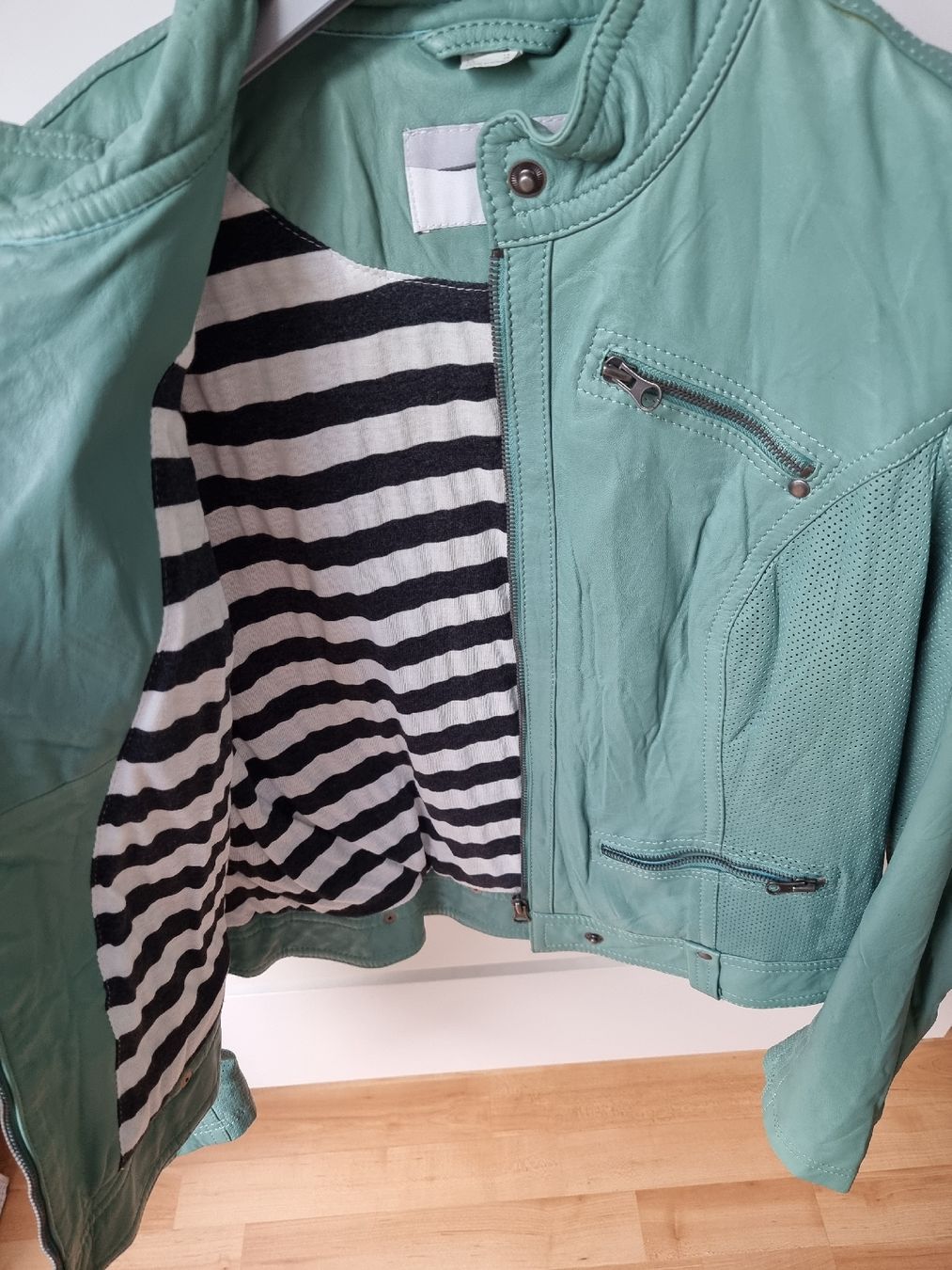 Heine Giacche: Heine Lederjacke mintgrün Gr. 40 Nappa Leder – Nuovo (secondo la descrizione) da Brittnau venduto da sunshinesmile 3