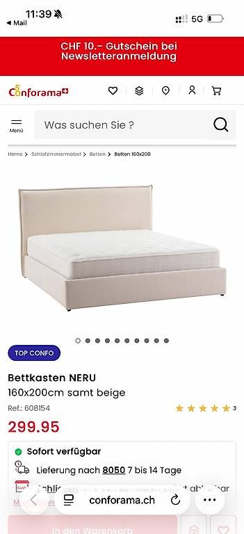 Betten: Bett 160x200cm – Gebraucht aus Zürich von mirjam.calegari 4
