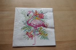 2 Servietten Flamingo 33x33 cm (je 4 Motive)
