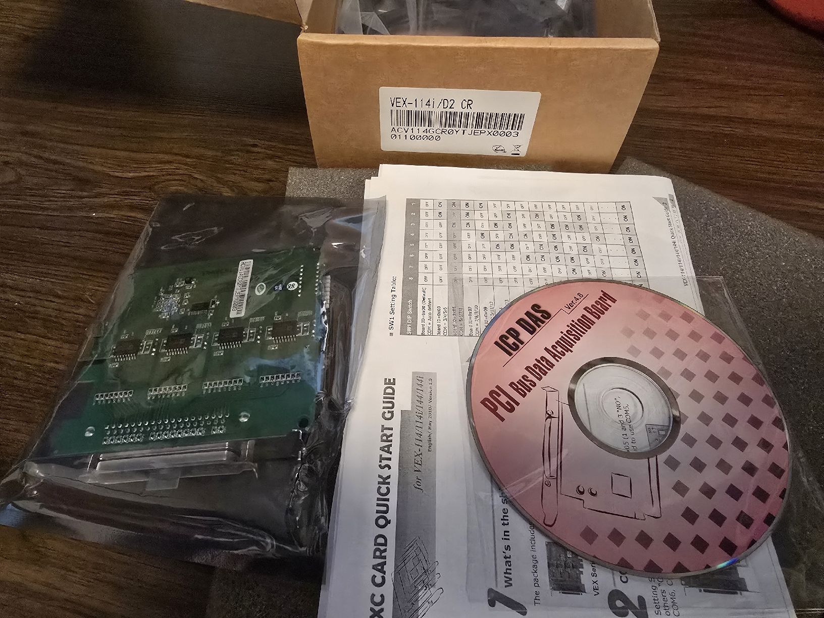 Effektgeräte: ICP DAS VEX114i PCI Data Acquisition Board – Neu und originalverpackt aus Baden von swiss-alps