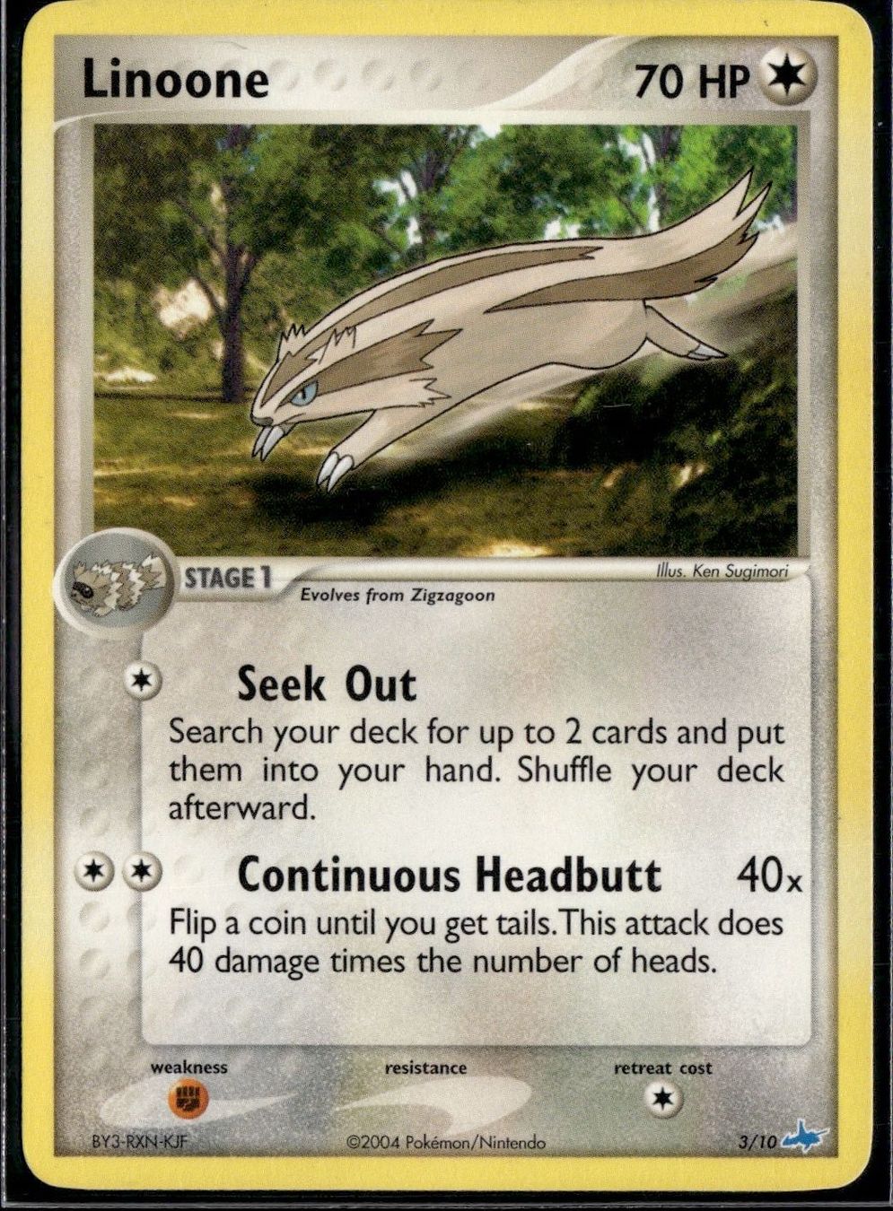 Pokémon Carte collezionabili: Linoone 3/10 Pokemon - Latios Trainer Kit HP – Usato da Zürich venduto da pokemon_cards