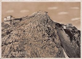 ALPIN: Säntis Bergstation & Restaurant mit Stempel, um 1940