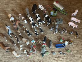 Sammlung Bauernhoftiere und Zubehör von Schleich