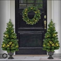 Front Door Christmas Set mit Lichterkette NEU!