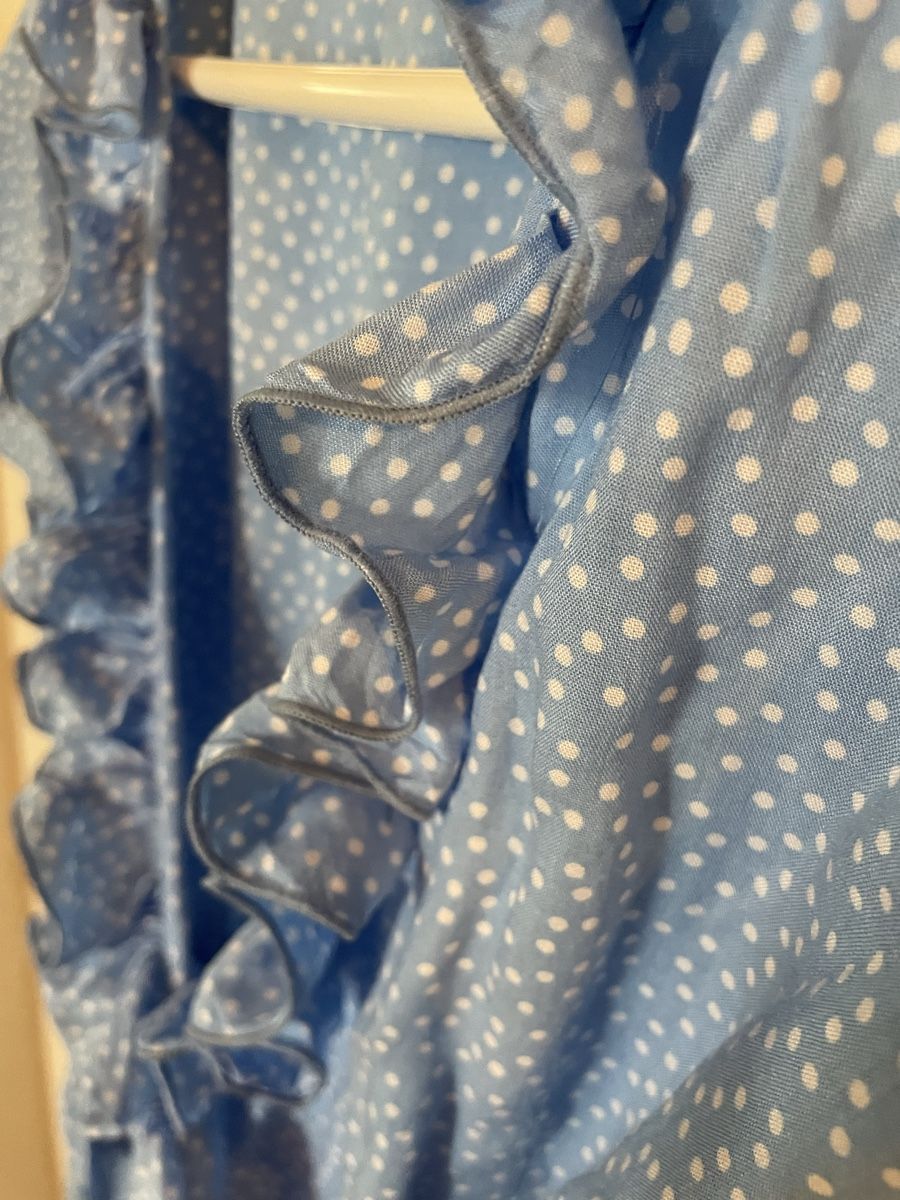 Vestiti: Wickelkleid hellblau Punkte Rüschen – Usato da Zermatt venduto da mar_f9v6 2