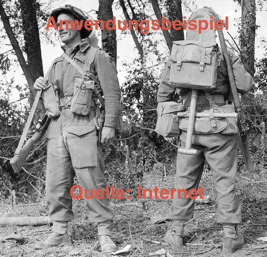 Uniformi: WW2 / Armee / British / P-37 Webbing / Sten MP / Militaria – Usato da Romanshorn venduto da Romolo_Blu 9