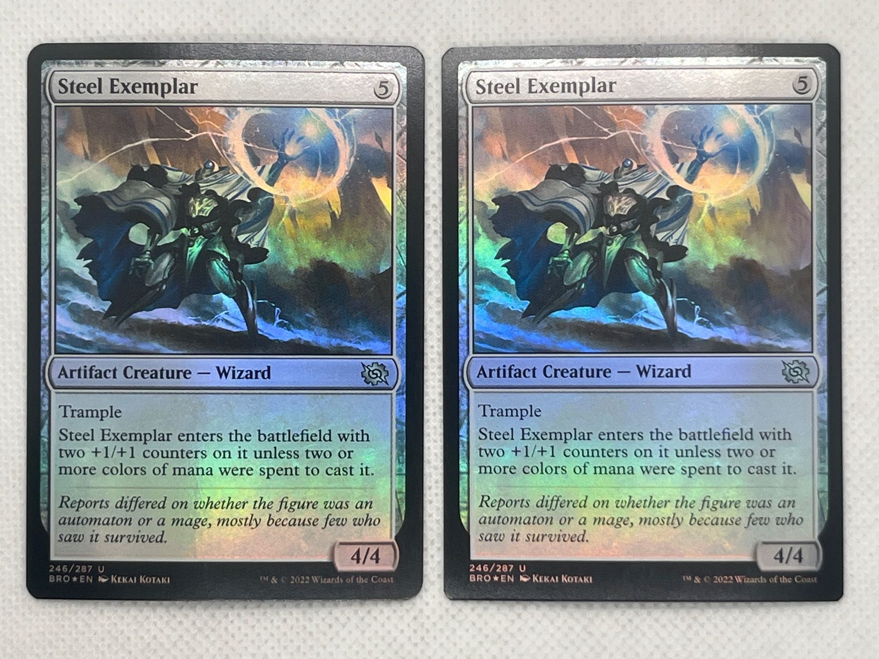Magic The Gathering Carte collezionabili: 2x Steel Exemplar Foil – Usato da Hinterkappelen venduto da Kim1992