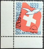 Soldatenmarke 2.WK, Brieftaubenzug 6, hellblau, Wi Bft 9e