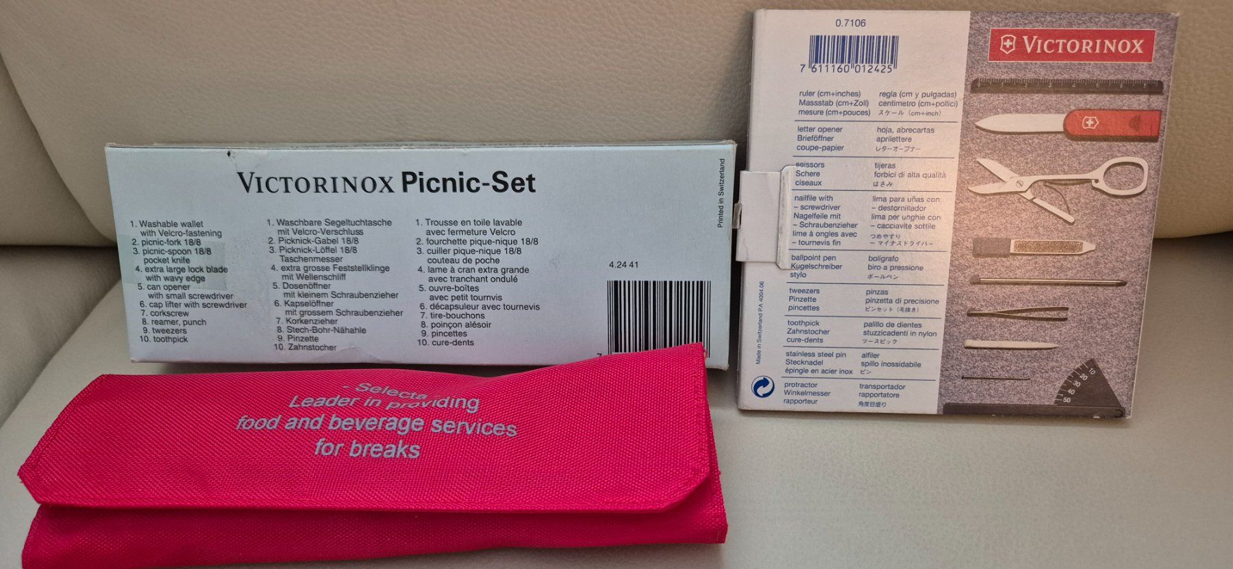 Victorinox Coltelli tascabile: Victorinox Sackmesser Pic-Nic Set und Werbegeschenk Selecta – Nuovo e nell'imballaggio originale da Jona venduto da petzi2 2