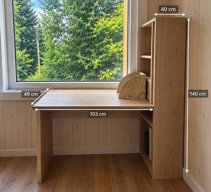 Schreibtische: Table de bureau avec étagère intégrée – Gebraucht aus Les Paccots von yul_j97h