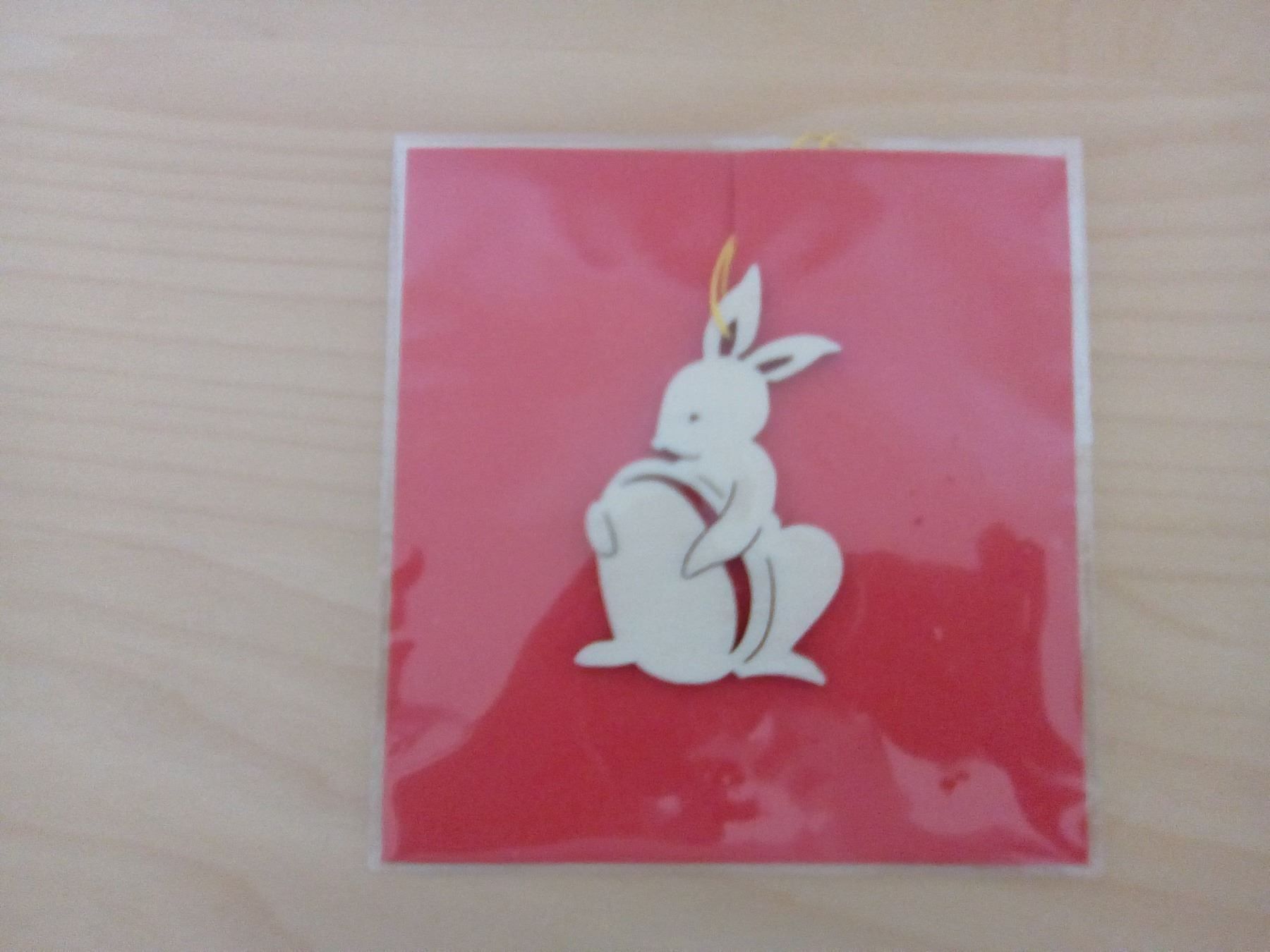 Tutte le decorazioni: Anhänger Hase, Osterhase mit Ei, neu – Nuovo e nell'imballaggio originale da Turbenthal venduto da Nautop 1