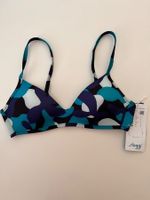 SLOGGI, Bikini-Oberteil Shore Flower Horn, Grösse S, Blau