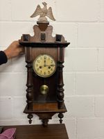 Antike Regulator Wanduhr mit Adler, ca. 1920, Top!
