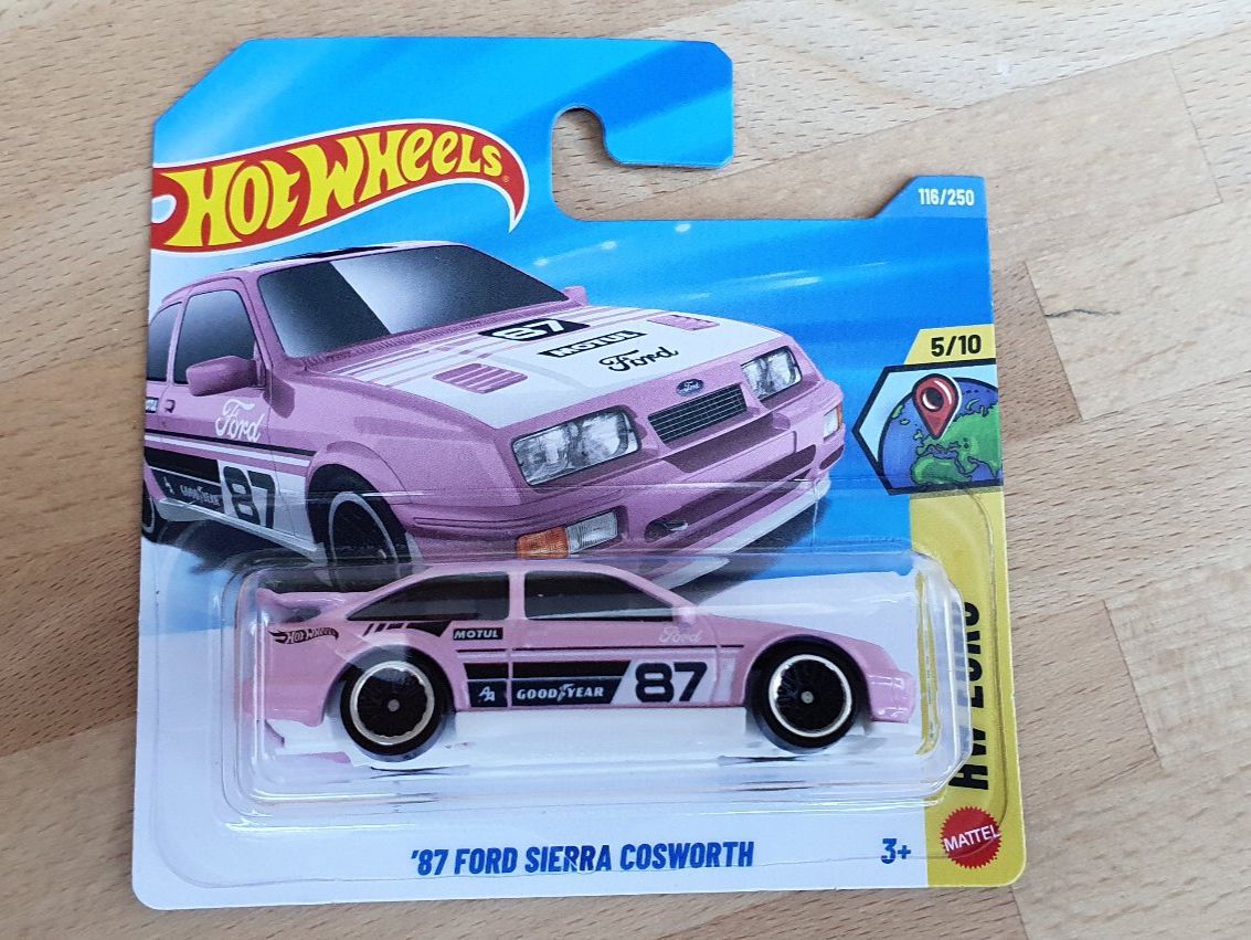 Hot Wheels Modellini d'auto: Hot Wheels 2026 E  '87 FORD SIERRA COSWORTH – Nuovo e nell'imballaggio originale da Horgen venduto da Wing27 1